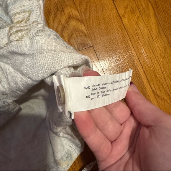 Zara Men's Cream Paisley Shirt - Picture 5 of 5